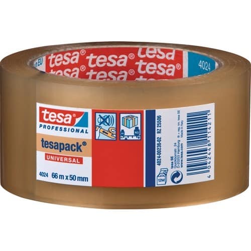 TESA Verpackungsklebeband PP tesapack® 4024 farblos L.66m B.50mm Rl.