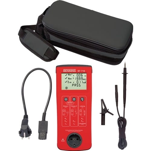 BENNING Gerätetester ST 710 2500 Prüflinge/mit Prüfgerät/Prüfleitung L270xB115xH55mm