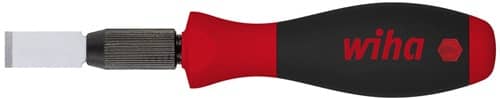 Schaber Klingen-B.13mm m.SoftFinish®-Griff inkl. 1 Kl. + 10 Ersatz Blister Wiha
