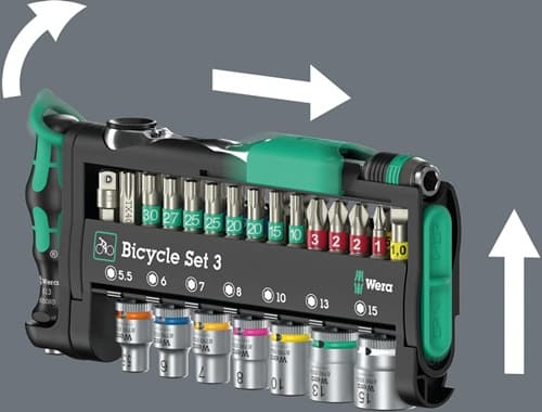 WERA Bit-/Steckschlüsselset Bicycle Set 3 41-tlg.BZT PH/TORX®/Schlitz/6-KT.WERA
