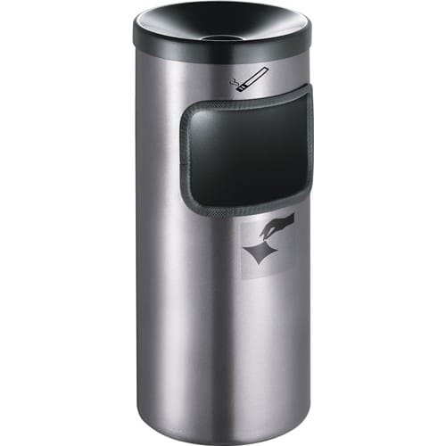 TKG Sicherheitswandascher Ø180xH410mm neusilber m.Kippvorrichtung TKG