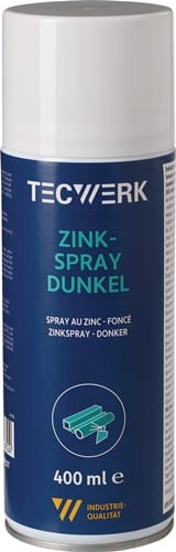 TECWERK Zinkspray dunkel 400ml dunkelgrau/staubgrau Spraydose TECWERK