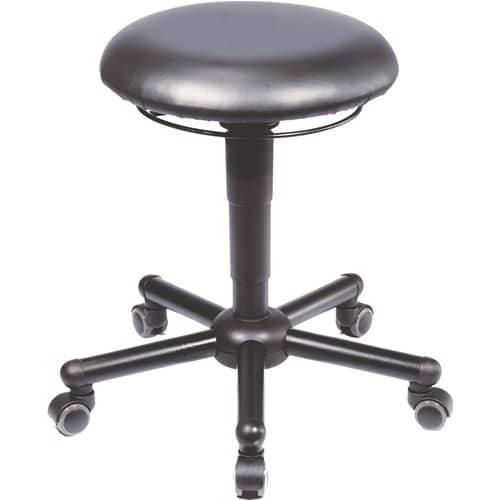MEY Drehhocker A19 m.Rl.Kunstleder schwarz Sitz-H.465-595mm Hocker MEY