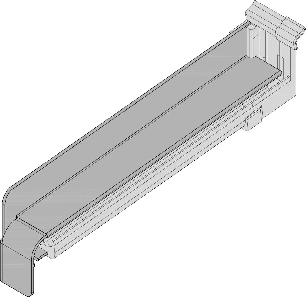 GUTMANN Gleitabschluss BF 2504, 225 mm, blank