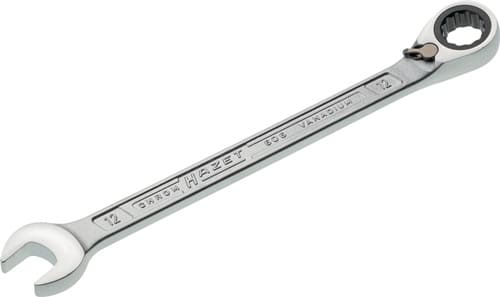 HAZET Maulringratschenschlüssel 606 SW 12mm L.180,3mm umschaltbar,Rings.15Grad HAZET