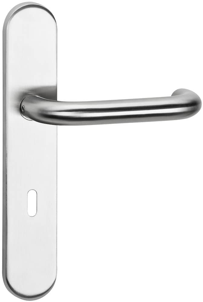 HERMAT Wechselgarnitur mit Langschild BASIC 01 1801/2002.U/3127, Edelstahl