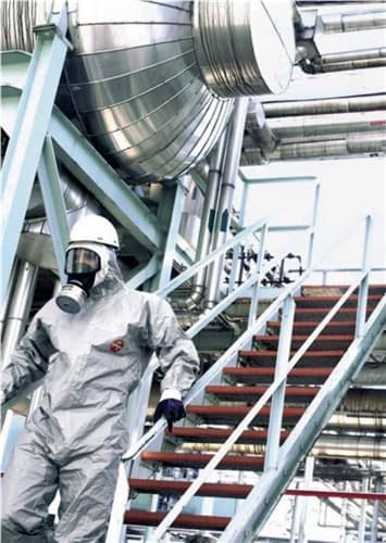Schutzoverall Tychem® 6000 F grau PSA-Kategorie III DUPONT