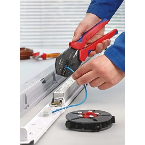 KNIPEX Crimpzange MultiCrimp® L.250mm 3 Wechseleinsätze KNIPEX
