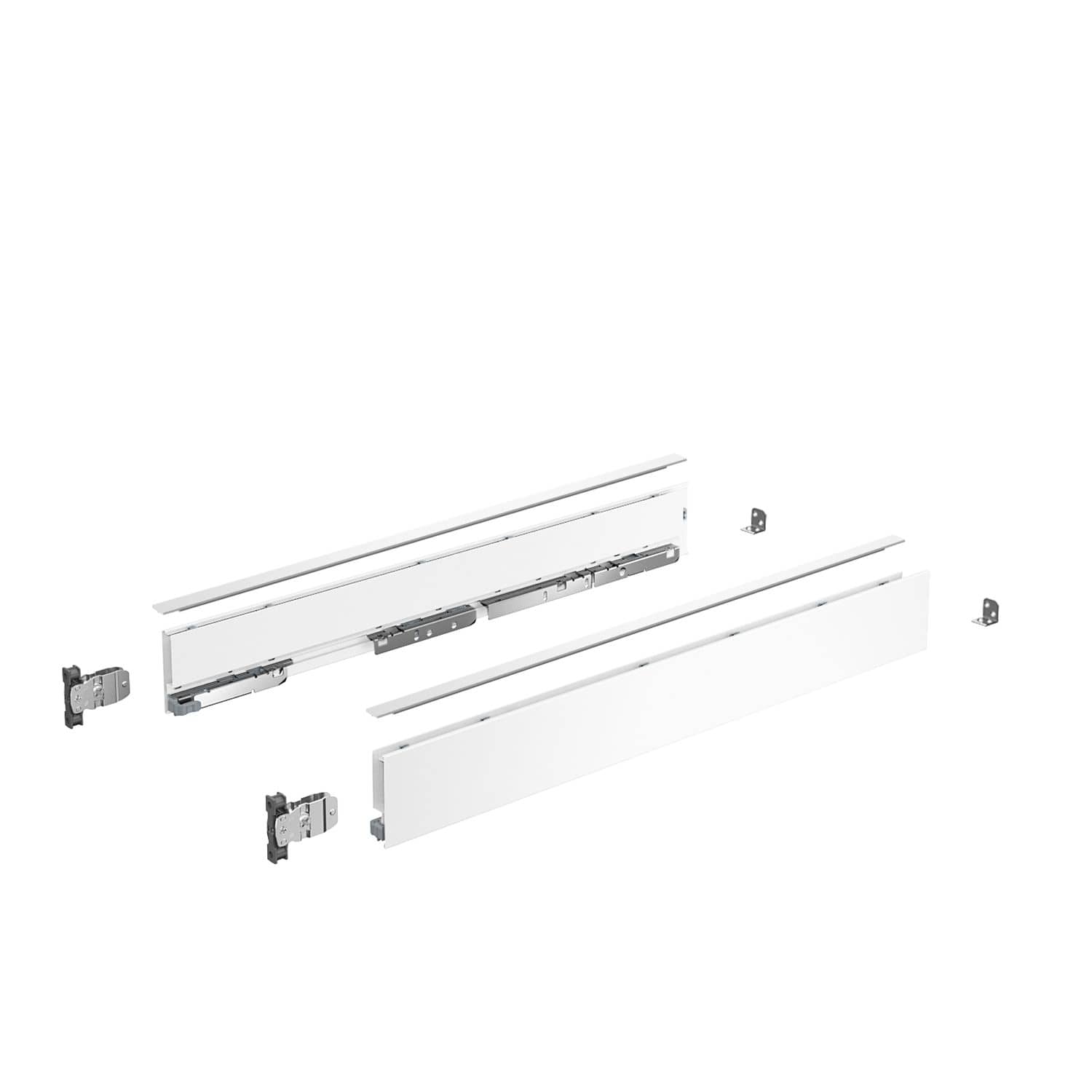 HETTICH AvanTech YOU Set Zarge Höhe 77 mm, NL 400 mm, weiß, links und rechts, 9255280
