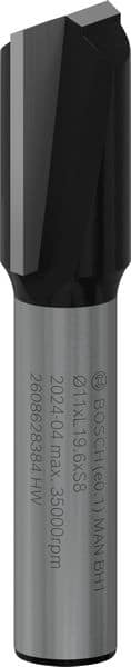 BOSCH Nutfräser Standard for Wood, 8 mm, D1 11 mm, L 20 mm, G 51 mm