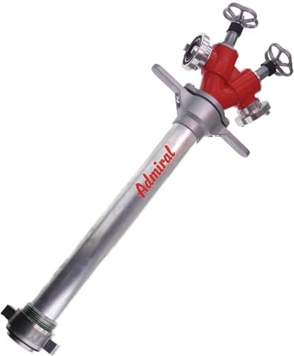 ADMIRAL Hydrantenstandrohr STORZ Alu.DN 80 2xC-Abgang,2 Ventile ADMIRAL