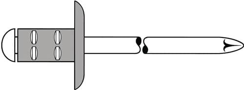 GESIPA Blindniet PolyGrip® Nietschaft dxl 4x17mm K12 Alu./STA 500 St.GESIPA