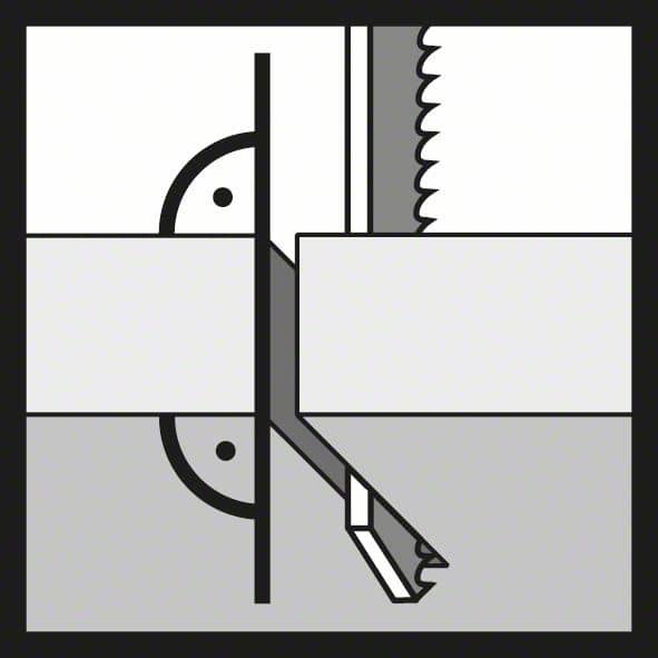 BOSCH Stichsägeblatt T 1018 AFP Precision for Metal-Sandwich
