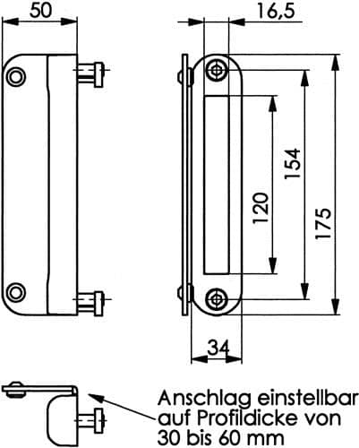 AMF Schließkasten 145G LM z.Anschr.AMF