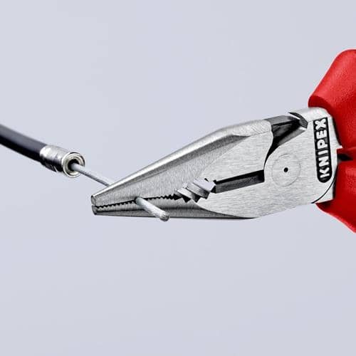 KNIPEX Spitzkombizange L.145mm pol.Comfort-Griff schwarz atram.KNIPEX