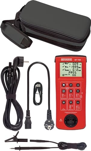 BENNING Gerätetester ST 725 Batterie-/Netzbetrieb L270xB115xH55mm BENNING