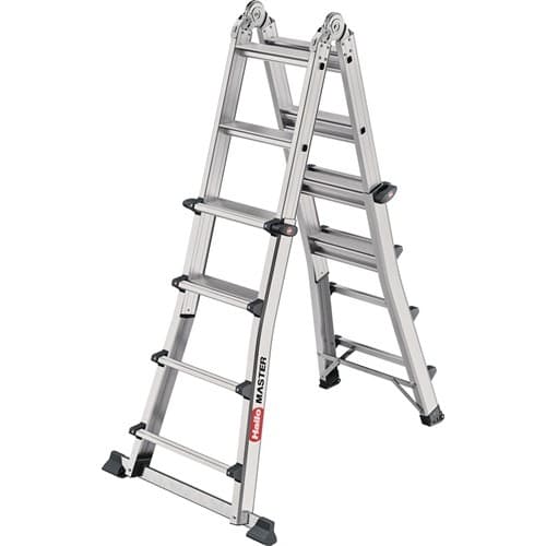 HAILO Vielzweckleiter Master M100 Alu.Sprossen 4x4 gekl.H270xB580xT270mm HAILO