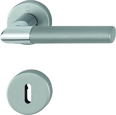 HOPPE® Drückergarnitur mit Rosetten Lecce 1405/42KV/42KVS, Aluminium, 3887743