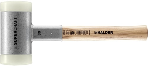 HALDER Schonhammer SUPERCRAFT L.380mm Kopf-D.80mm Hickory rückschlagfrei
