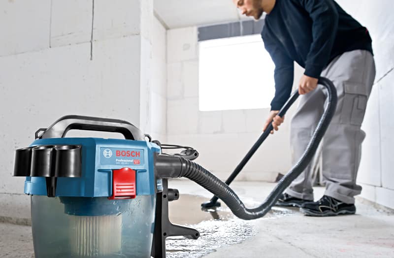 BOSCH Akku-Staubsauger GAS 18V-10 L, Solo Version, mit Elektrowerkzeugadapter