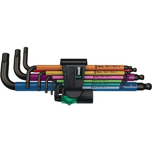 WERA Winkelschraubendrehersatz 950 SPKL/ SM N SB 9-tlg.Ku.-Halter SW 1,5-10mm