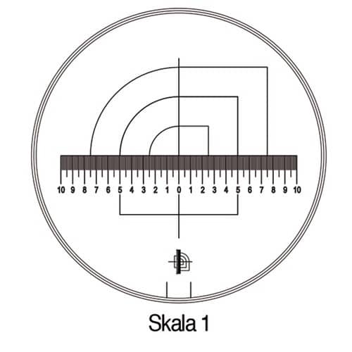 SCHWEIZER Messskala Tech-Line Skala-D.25/2,5mm Duo-Skala 1-Standard SCHWEIZER