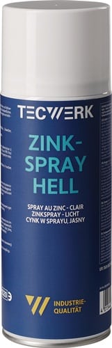 TECWERK Zinkspray hell 400ml weißalu.Spraydose TECWERK