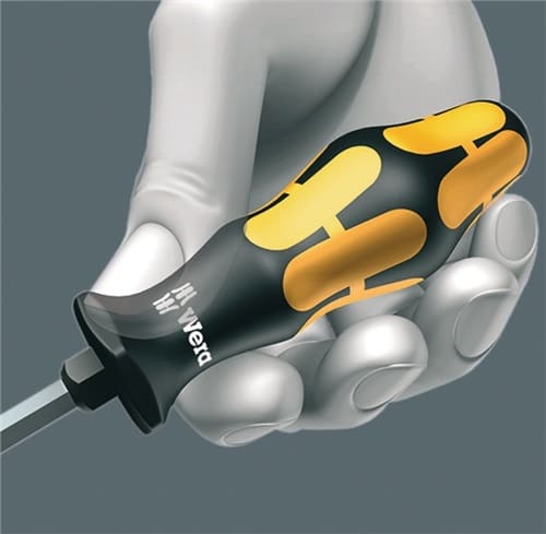 WERA Schraubendreher 932 A Schneiden-B.4,5mm Klingen-L.90mm 2K-Griff
