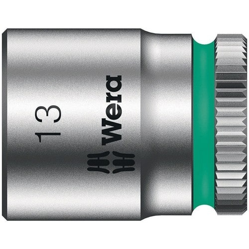 WERA Steckschlüsseleinsatz 8790 HMA Außen-6-kant SW13mm L.23mm 4-kt1/4Zoll CV verchr.