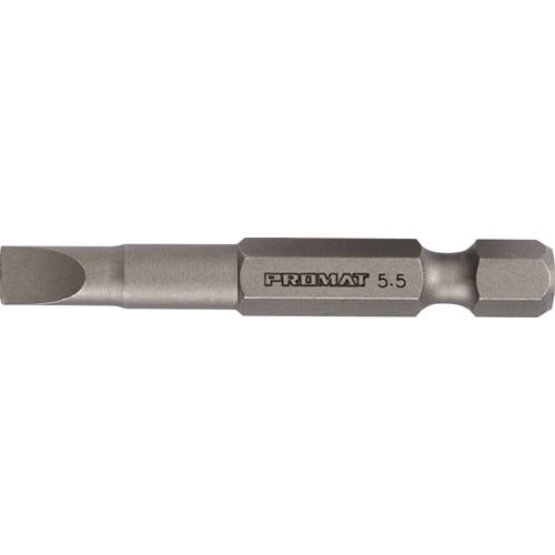TECWERK Bit f.Schlitzschrauben 4,5mm L.50mm 1/4 Zoll E6,3 Schneidenstärke 0,6mm TECWERK