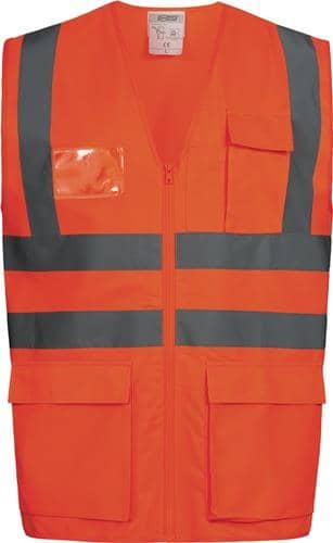 SAFESTYLE Warnweste EWALD Gr.L orange EN ISO 20471 Kl.EN ISO 13688 SAFESTYLE