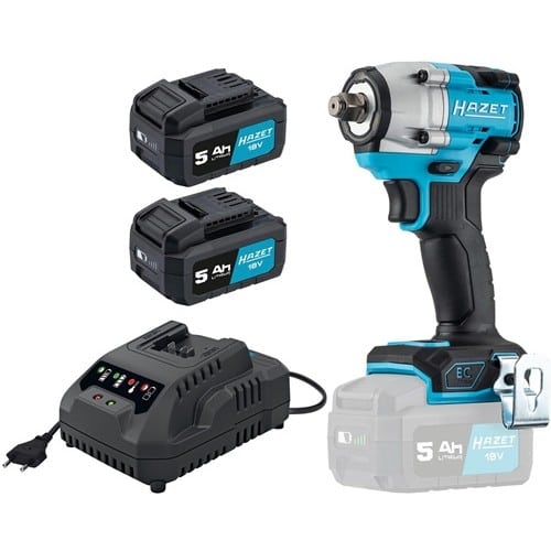 HAZET Akku-Schlagschrauber 9512-600/4 18V 5Ah 12,5mm (1/2Zoll) 4-kt.406 Nm HAZET