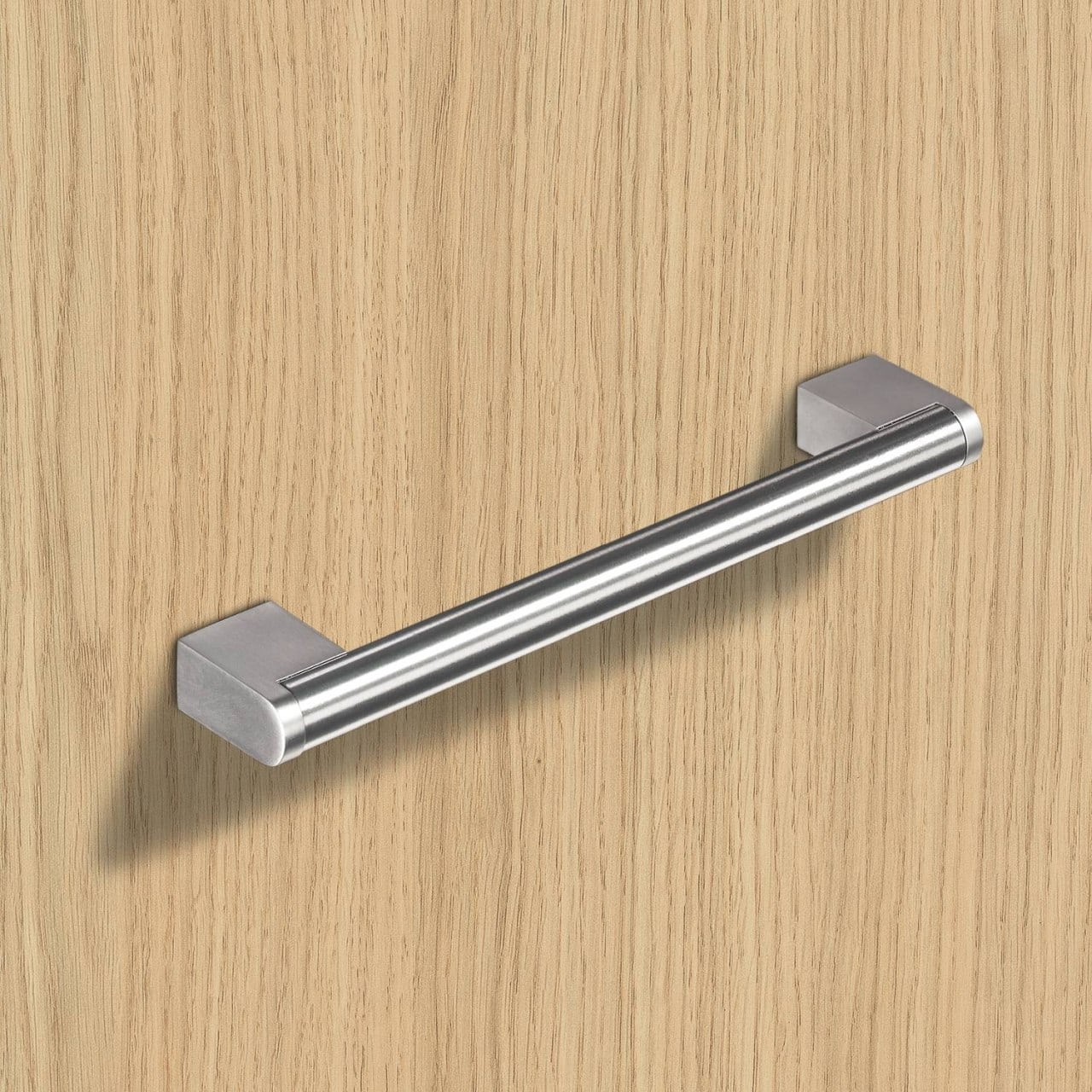 HETTICH Griff Brema, •–• 128, L 170 mm, B 14 mm, H 35 mm, Edelstahl Optik gebürstet, 9069890