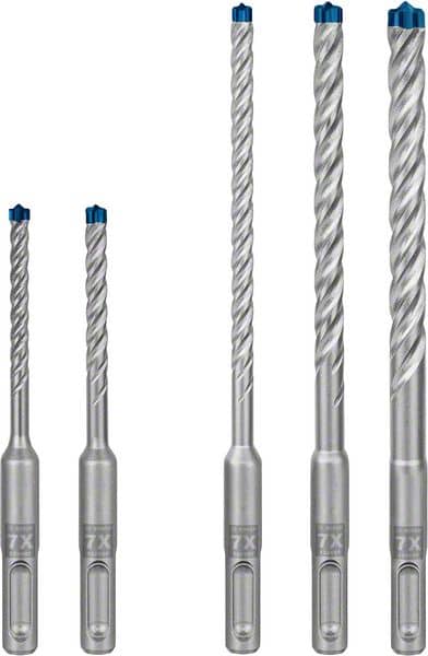 BOSCH EXPERT SDS plus-7X Hammerbohrer-Set, 5/6/6/8/10 mm, 5-tlg.. Für Bohrhämmer
