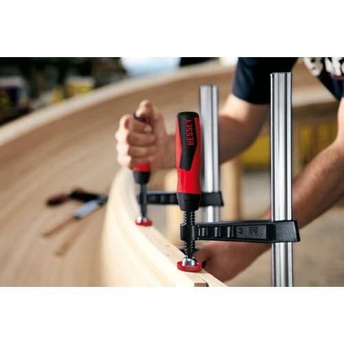 BESSEY Temperguss-Schraubzwinge TG-2K Spann-W.800mm A.175mm 2K-Griff 32x10mm BESSEY