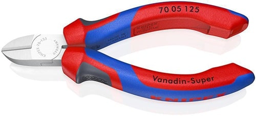 KNIPEX Seitenschneider L.125mm Kopf verchr.Comfort-Griff KNIPEX