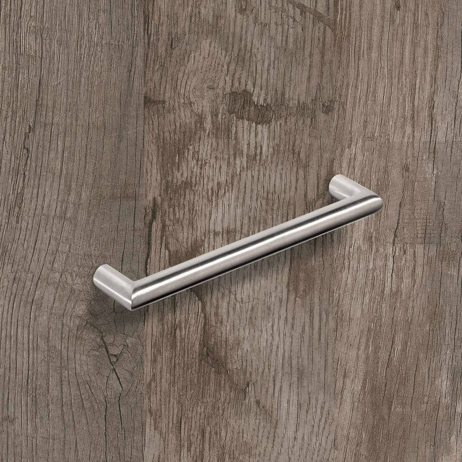 HETTICH Griff Narona, •–• 128, L 140 mm, H 30 mm, ø 12 mm, Edelstahl gebürstet, 9070973