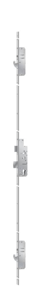 KFV Panik-Mehrfachverriegelung für zweiflügelige Türe MFP EP950BFS2F 9/72 mm, rund, Edelstahl