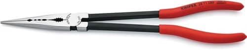 Montierzange Länge 280 mm poliert Kunststoffüberzug KNIPEX