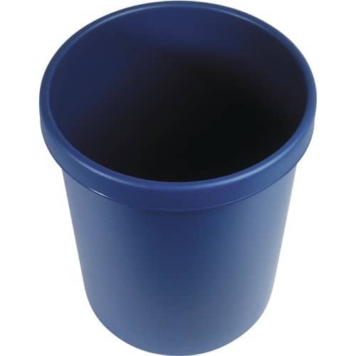 HELIT Papierkorb 18l H331xØ315mm m.Griffrand Ku.blau