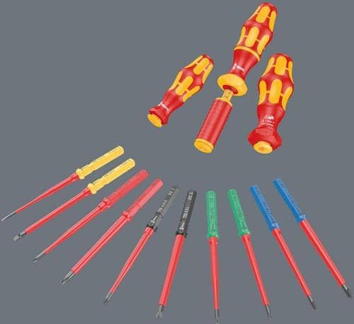WERA Wechselklingen KK VDE 65 i PZ/S TiE PZ/S 1 L.157mm Black Point 6-kant-Antrieb9mm