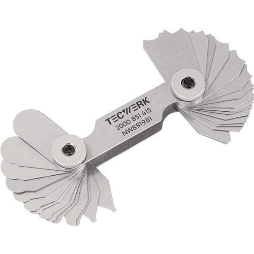 TECWERK Radienschablone 1,0-7mm Bl.17 St.TECWERK