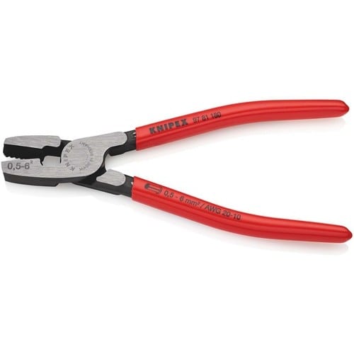 KNIPEX Aderendhülsenzange L.180mm 0,5-6,0 (AWG 20-10) mm² pol.Ku.-Überzug KNIPEX
