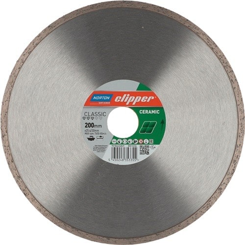 NORTON CLIPPER Diamanttrennscheibe Classic Ceramic D.200mm Bohr.30/25,4mm 1,7mm NORTON CLIPPER