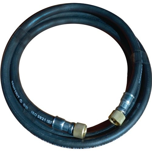 Gasschlauch L.1,8m ID 6,3mm Wandst.3mm schwarz CONZELMANN