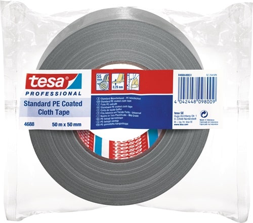 TESA Gewebeband tesaband® Stand.4688 silber-matt L.50m B.50mm Rl.TESA