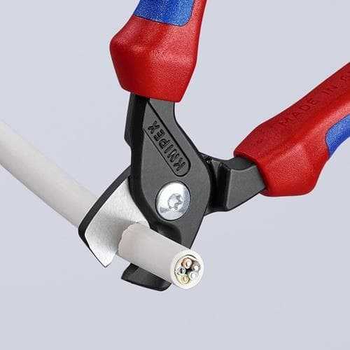 KNIPEX Kabelschere L.160mm Mehrkomp.-Hüllen KNIPEX