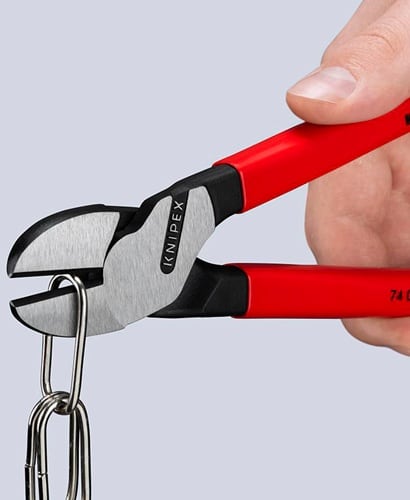 KNIPEX Kraftseitenschneider L.250mm pol.Form 0 Ku.-Überzug KNIPEX