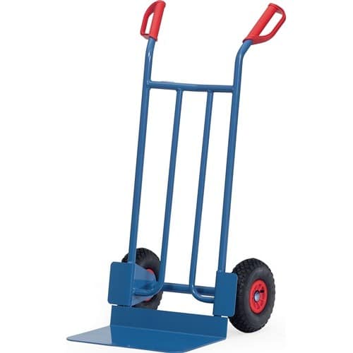 FETRA Sackkarre Schaufel-L300xB480mm H.1150mm Trgf.250kg Luft-Bereifung blau FETRA