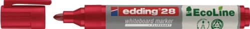 EDDING Whiteboardmarker 28 EcoLine rot Strich-B.1,5-3mm Rundspitze EDDING